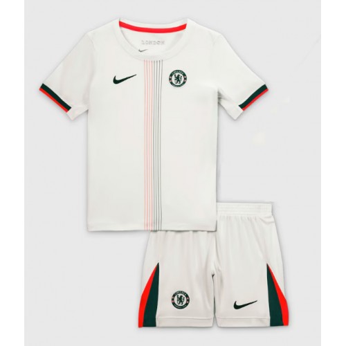 Maglia Calcio Chelsea Seconda Divisa Bambino 2025-26 Manica Corta (+ pantaloncini)